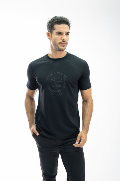 CAMISETA TENCEL NEGRO
