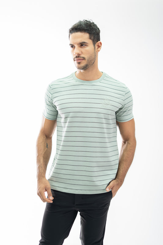 CAMISETA RAYAS VERDE