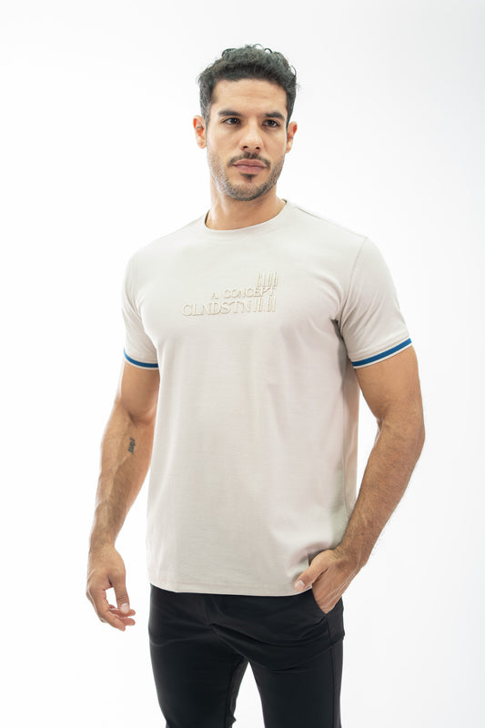 CAMISETA TEXTURA BEIGE