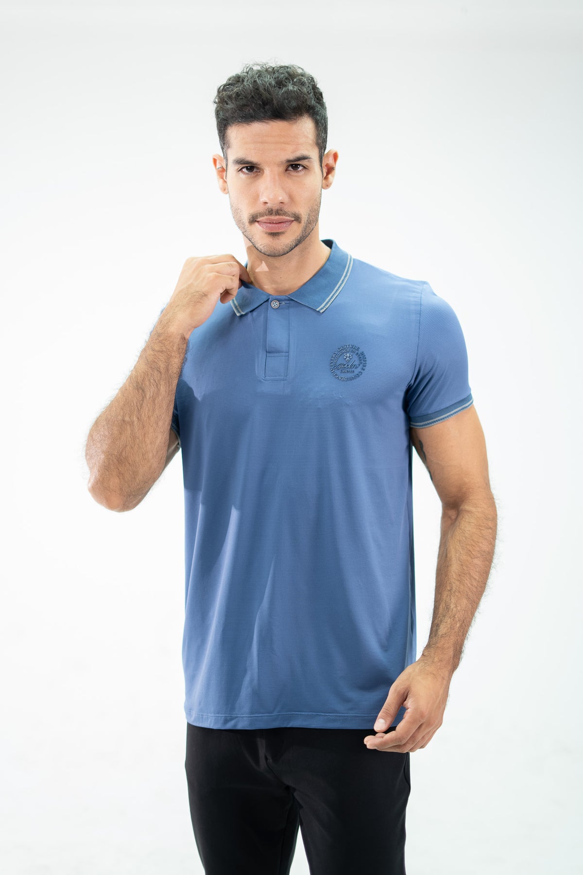 POLO DEPORTIVA AZUL