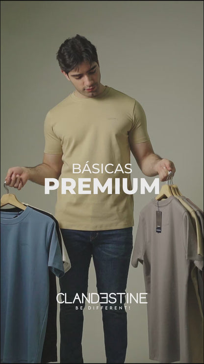 CAMISETA BASICA PREMIUM KAKI